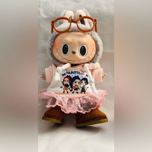 KPOP outfit with fuzzy winter boots! Labubu doll NOT included.